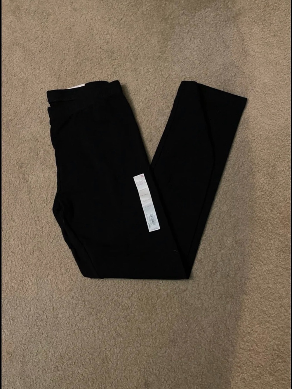 SO Black Girls' Leggings with Elastic Waist